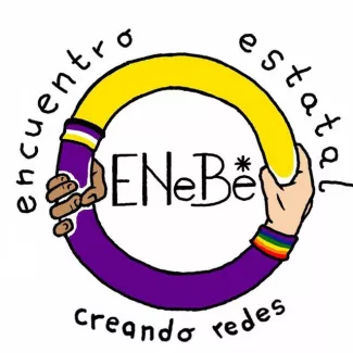 Logo del encuentro. Un circulo formado por dos brazos 