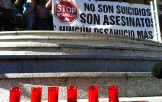 Protesta contra un desalogo