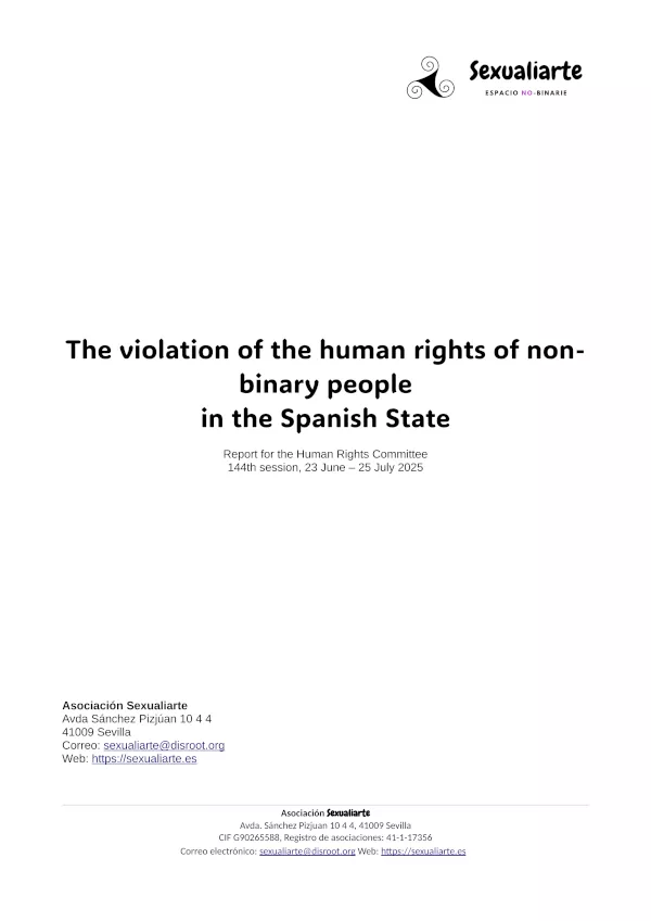 Title: The violation of the human rights of non-binary people in the Spanish State
